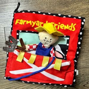 Manhattan Toy Company Farmyard Friends Soft Book EUC